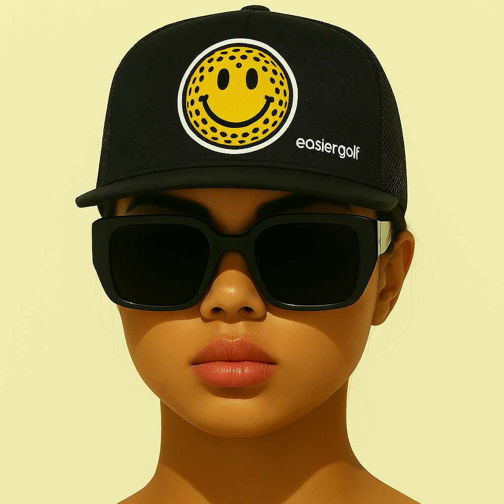 Smile Unisex Trucker Cap - Black