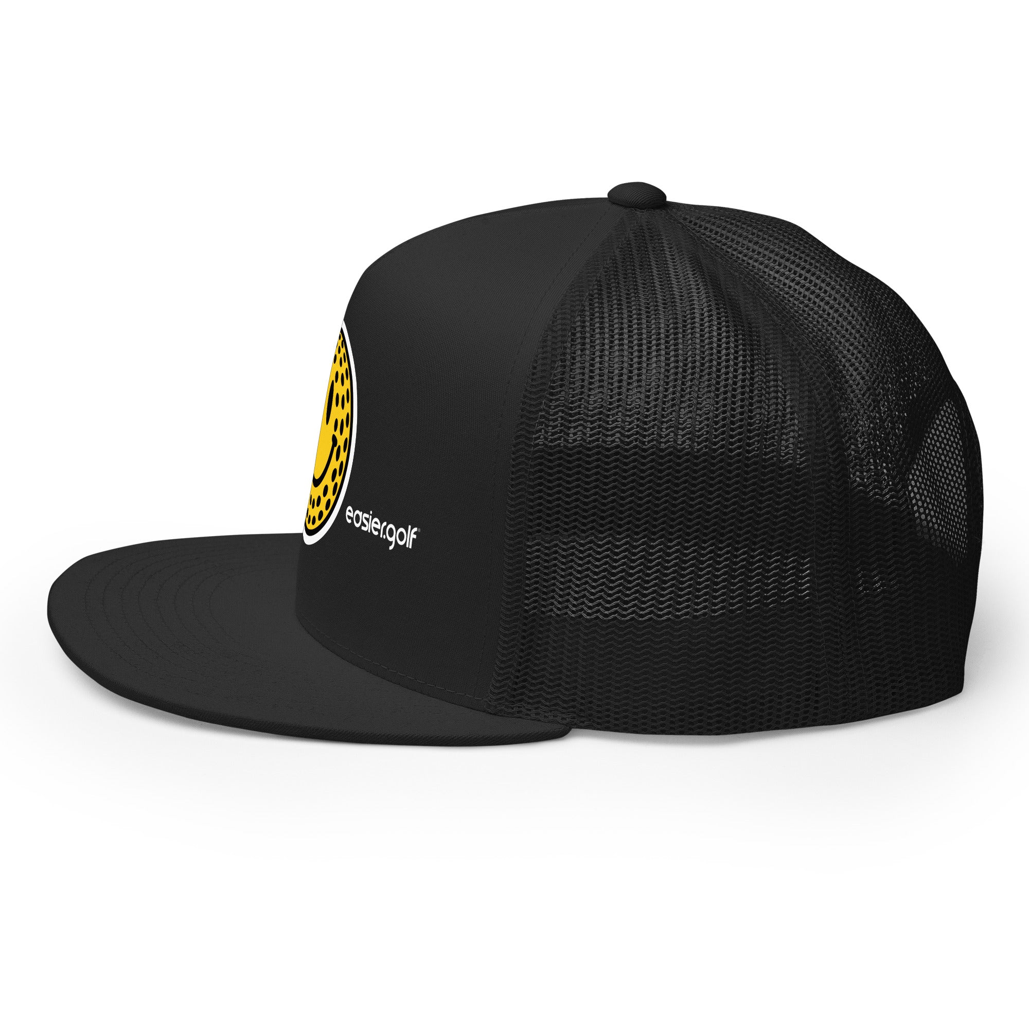Smile Unisex Trucker Cap - Black – easier.golf