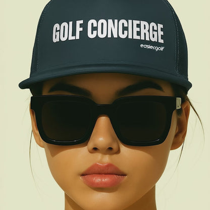 Golf Concierge Unisex Trucker Cap - Black